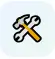 Tools icon representing website optimization, technical SEO, and performance improvements